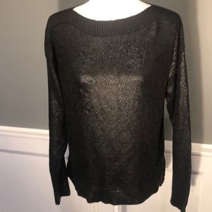 C & C California black coated sweater